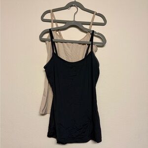 Old Navy Black and Cream Camisole Duo